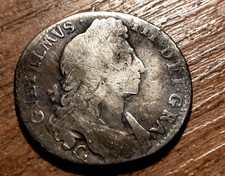 WILLIAM III SILVER SHILLING 1697 Chester Mint