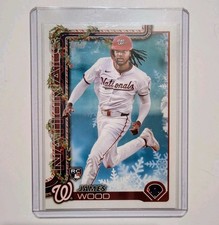 2025 Topps Baseball Holiday James Wood RC SSP Cookie Back / Candy Cane VAR #H94 