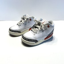 Nike Air Jordan 3 Retro TD FQ9175-121 White/Cosmic Clay-Sail Size 7C Toddler