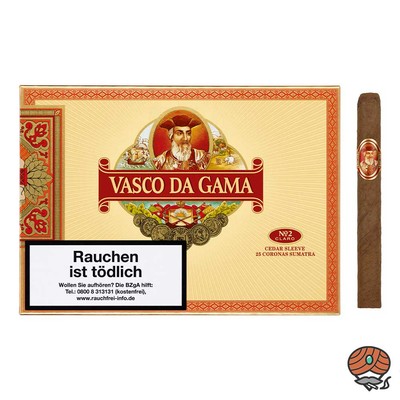 Vasco da Gama No. 2 Claro Sumatra Coronas 25 Stück