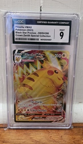 Pikachu VMAX graded CGC 9 for sale on eBay