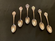Vintage Lot of 6 Souvenir Spoons