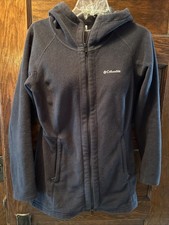 Columbia Benton Springs Fleece Zip Hoodie Gray Size Medium EUC