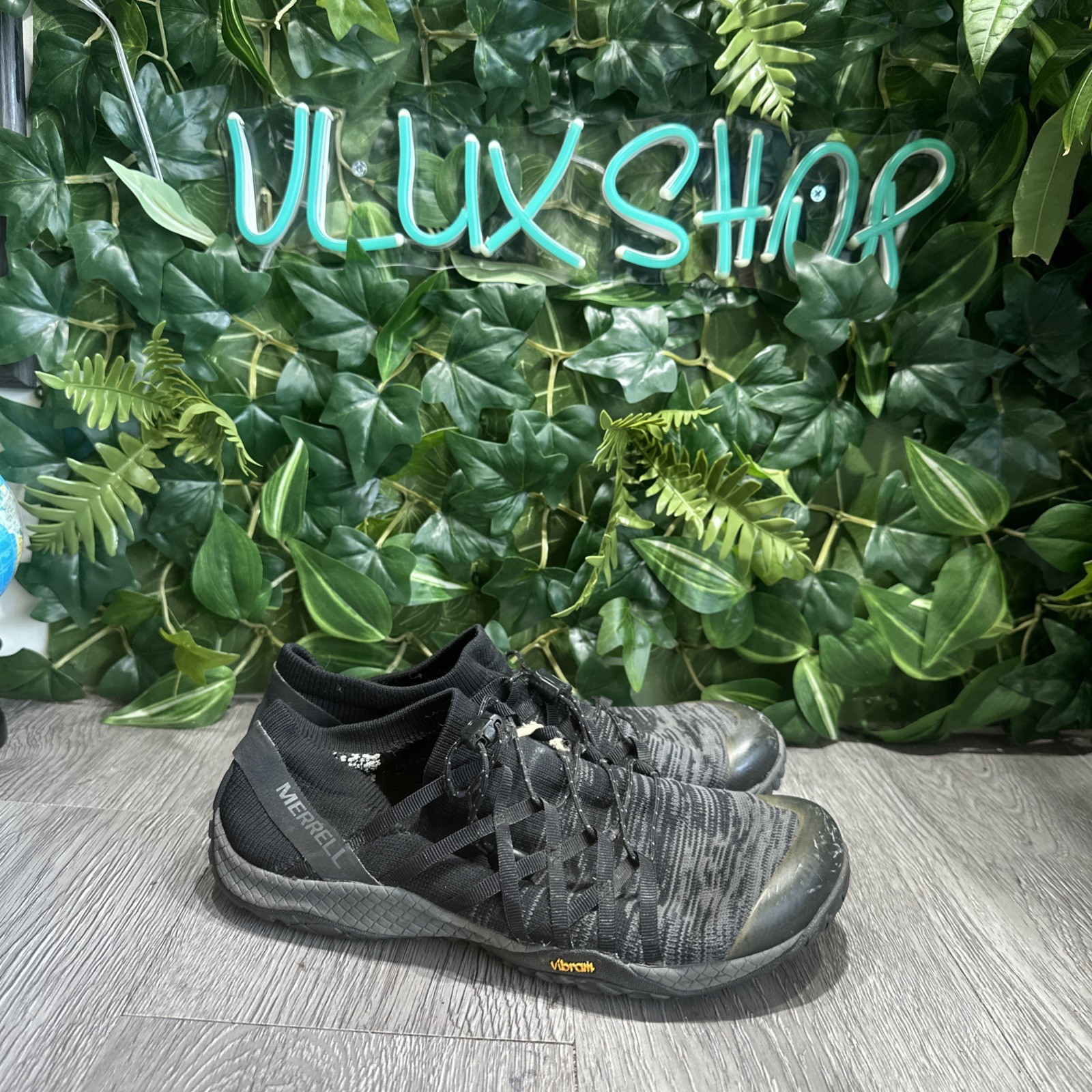 Merrell Trail Glove 4 scarpe donna taglia 7 5 piedi nudi corsa escursionismo elasticizzato nero