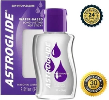 Astroglide Water Based Lube (2.5oz), Liquid Personal Lubricant for Long-Lasting