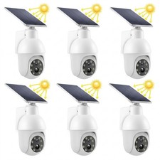1-6 PACK Solar Powered Outdoor Wireless Simulated Cameras Fake Camera Wire Free