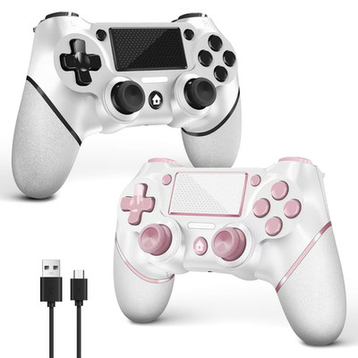 Acegamer 2 Pack for PS4 Controller, Wireless Controller for Ps4/Pro/Slim/Pc, wit