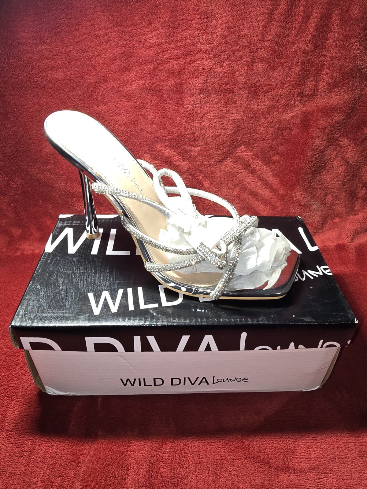 Silver Wild Diva Lounge Heels