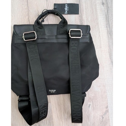 NWT Botkier New York Black Mini Buckle Flap Adjustable Backpack (A4) - Picture 3 of 6