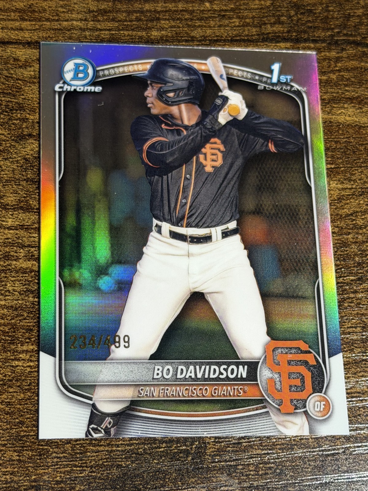 BO DAVIDSON 2025 Bowman Chrome #BCP-206 Giants 1st Silver Refractor /499
