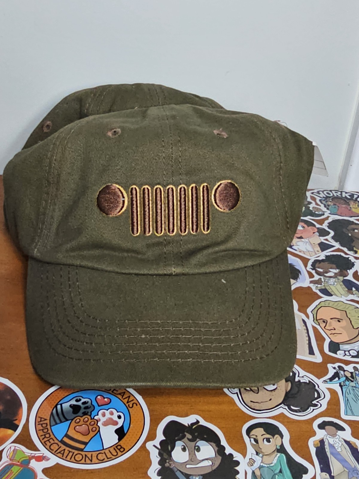 NEW JEEP Grille Embroidered Hat Cap Wrangler Cherokee Gladiator 1941 4x4