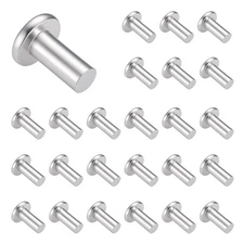 100 Pcs 3/16" Diameter X 3/8" Length Aluminum Head Rivets 0.19" Diameter 0.375" 