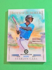 2025 Starlyn Caba /249 ROOKIE RC Panini Boys Of Summer #28 Base