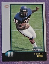 1998 Bowman Chrome #20 Curtis Enis Rookie Football card! Chicago Bears!. rookie card picture