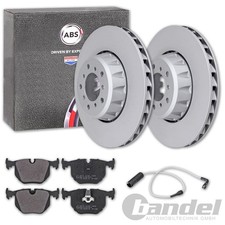 ABS BREMSSCHEIBEN 345mm + BEL�GE + WARNKONTAKT VORNE passend f�r BMW 5er E39 M5