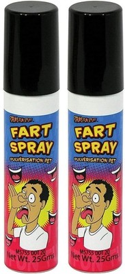 2 CANS OF FART SPRAY STINKY SMELLY GAS STINK BOMBS GAG GIFT PRANK JOKE POOP