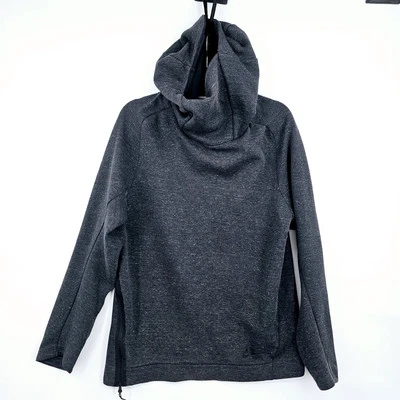 Nike Tech Fleece Hoodie Mens Size Small Funnel Neck Charcoal Grey 805214-071