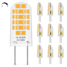DiCUNO G8 LED Bulb Dimmable, 20W Equivalent, 10 Count (Pack of 1), Warm White