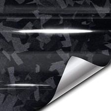 Forged Composite Carbon Vinyl Wrap Roll 1ft X 5ft Gloss Black