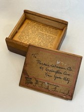 VINTAGE PARKER-WARREN CO. SAFETY RAZOR RESHARPENING RETURN BOX