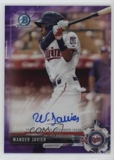 2017 Bowman Chrome Prospect Purple Refractor /250 Wander Javier #CPA-WJ Auto 1t3