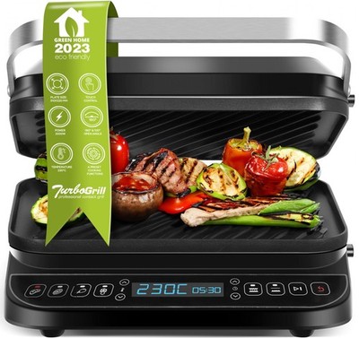 Kontaktgrill, Paninimaker, Fleich Burger Tisch Grill elektrisch, Sandwichtoaster