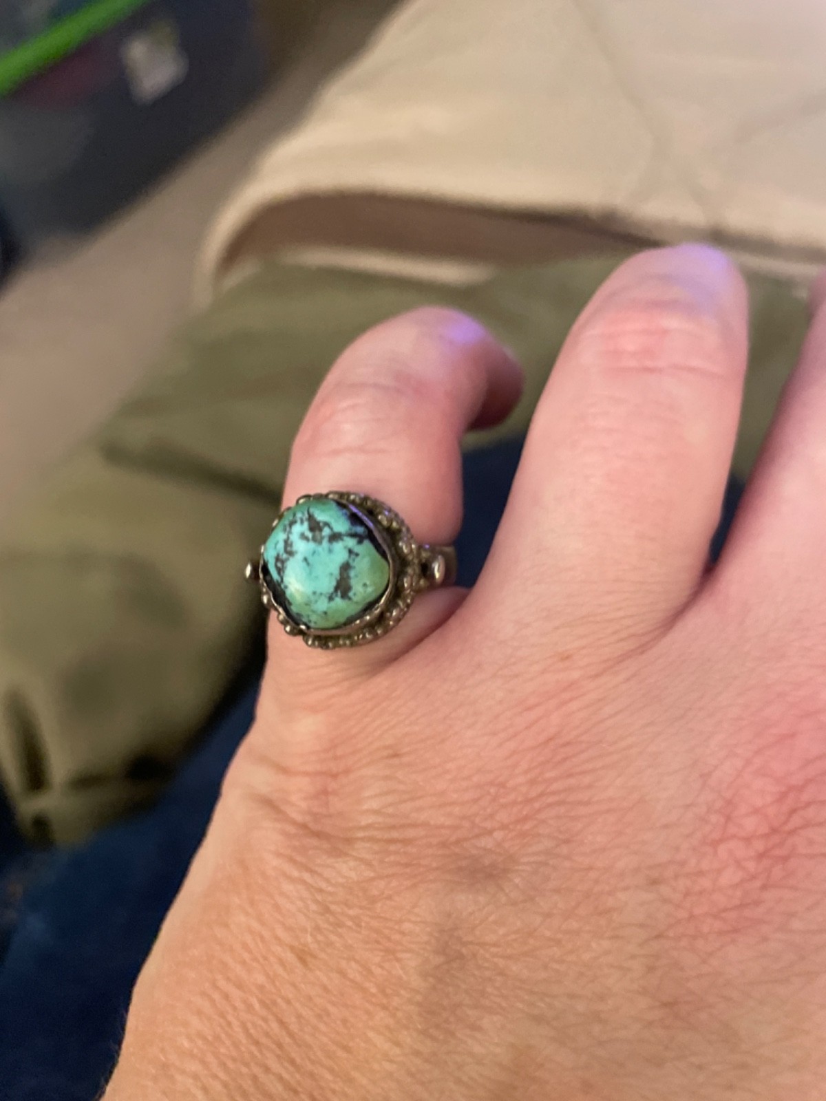 turquoise ring - image 1
