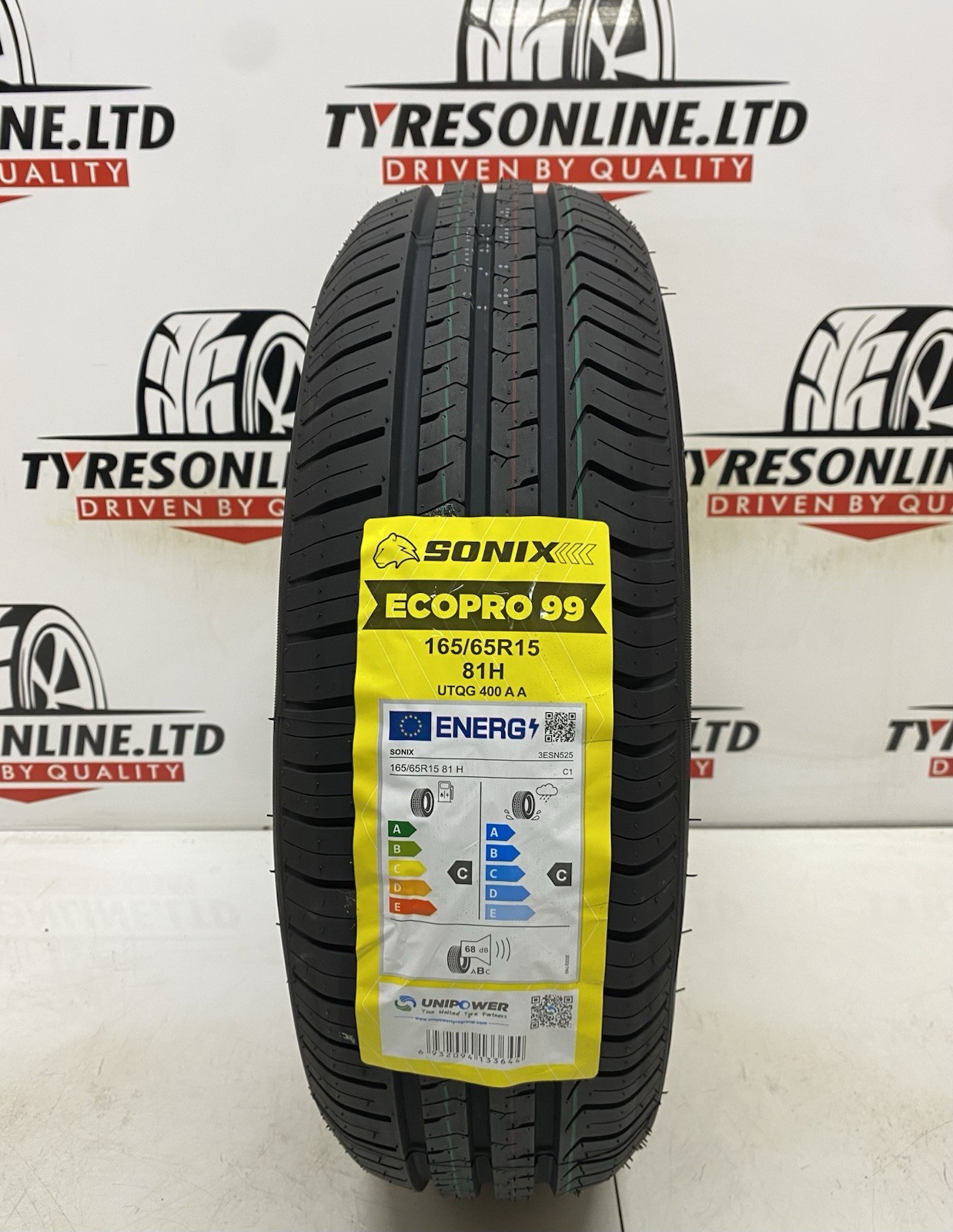 1 X 165 65 15 SONIX 165/65R15 81H BRAND NEW M+S HIGH QUALITY TYRES 1656515
