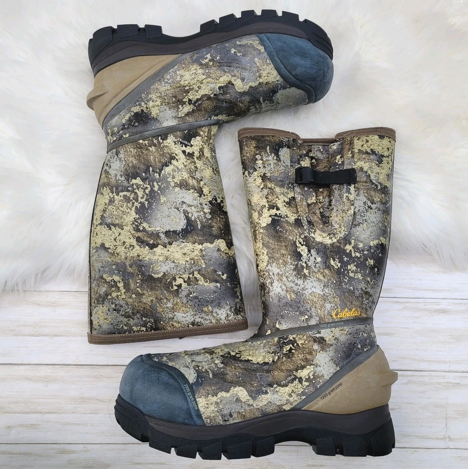 Cabela's Zoned Comfort Trac 2000 g botas de caza al aire libre de goma aisladas para hombre 14 Foto 2 de 4