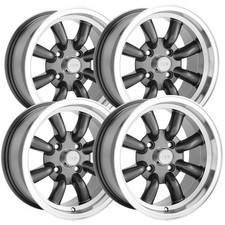 Set Of 4 Konig Rewind 16x7 4x4.5 0mm Gunmetal Wheels Rims 16 Inch