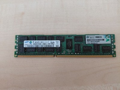 1x 8GB Samsung DDR3 RAM PC3-10600R REG ECC Server Speicher HP 500205-071 geprüft