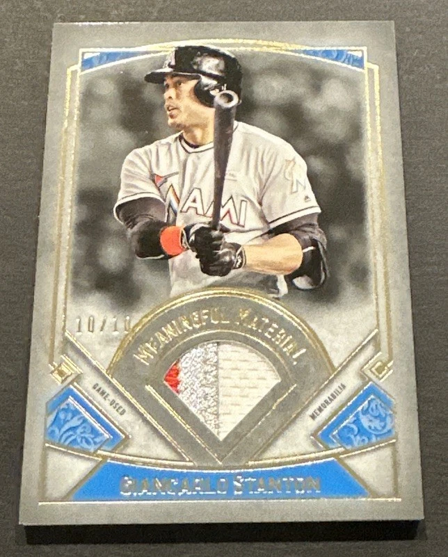 Topps Giancarlo Stanton Baseball 2017 Season Sports Trading Cards