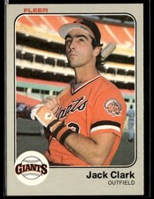 1983 Fleer #256 Jack Clark Baseball Card 1303X