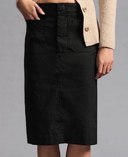 Maeve The Colette Skirt Womens Black Knee Length Size S