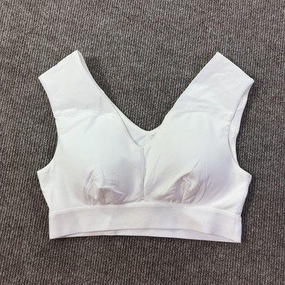 Tommie Copper Sports Bra Womens Small White Shoulder Support Activewear Gym