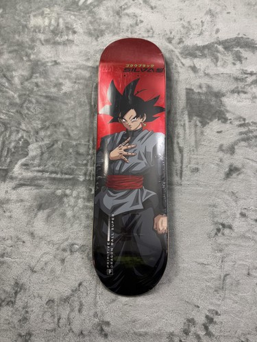 New Primitive Dragon Ball Super Miles Silvas Goku Black Skateboard Deck 8.25 Red