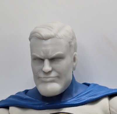 3d Print GOLDEN AGE Bruce Head 1:10  7'' Select DC MULTIVERSE