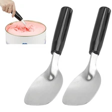2 Pack Ice Cream Spade, Stainless Steel Ice Cream Spade Scoop with Non-Slip H...