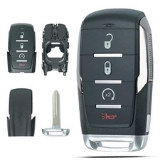 SUPALAND Key Fob Shell Case Replacement Fits for Dodge Ram 1500 2019 black