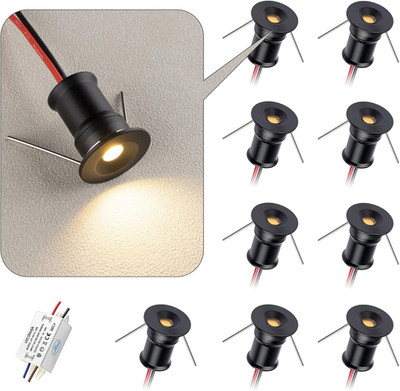 902 120°LED Mini Spotlight,Dc12V 1W,80Ra,75Lm,Small Size,Embedded Installation,S