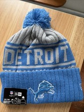 Detroit Lions NFL Beanie From New Era Fleece Lined One Size