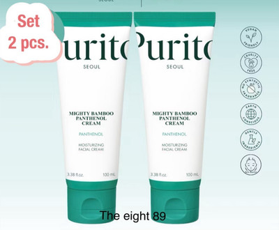 x 2 packs PURITO SEOUL MIGHTY BAMBOO PANTHENOL CREAM 100 ml.