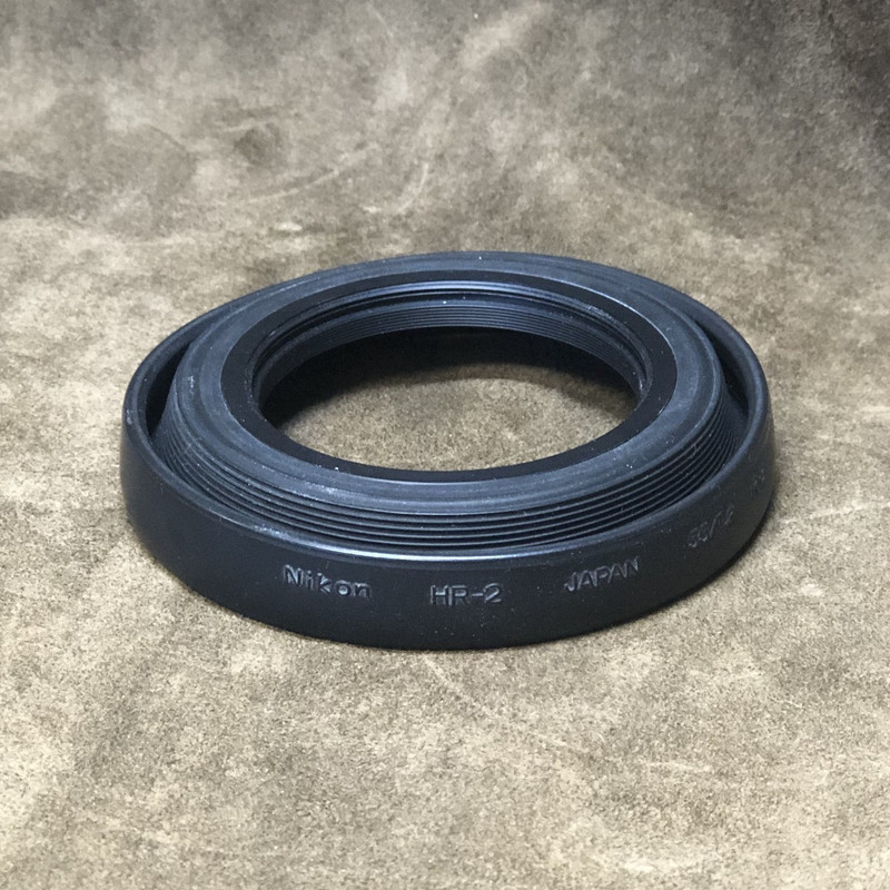 Nikon HR-2 Threaded Rubber Lens Hood (E52) for 50mm, 55mm, & 58mm Lenses