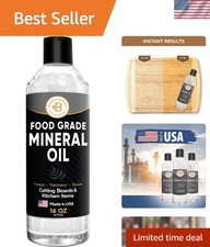 Odorless 16oz Mineral Oil for Safe Cutting Board & Butcher Block Conditioning