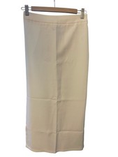 Sincerely Jules Womens Teal Midi Pull On Skirt Elastic Back Slit Back Size Small
