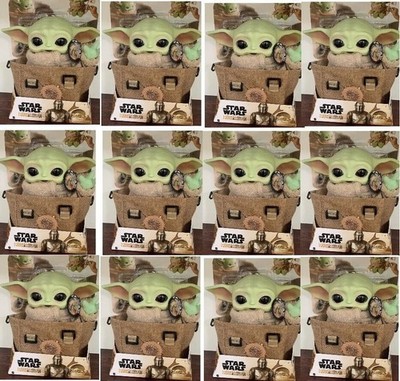 Lot of 12 Star Wars The Mandalorian Baby Yoda Grogu wi Cookie Premium Plush Bund