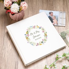 Personalised Mr & Mrs Wedding Day Photo Album Gifts For New Marriage Anniversary