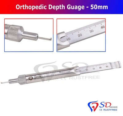 Instruments orthopédiques de jauge de profondeur pour la chirurgie de gestion... - Photo 1/4