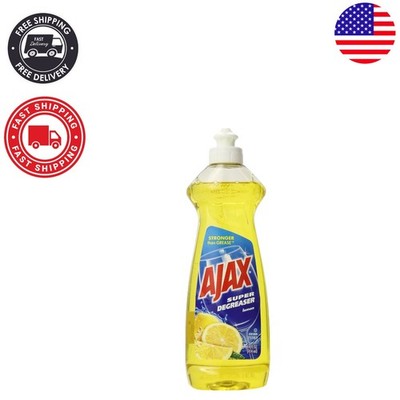 Lemon-Scented Super Degreaser Dish Liquid, 14 Fl Oz - Sparkling Clean Dishes