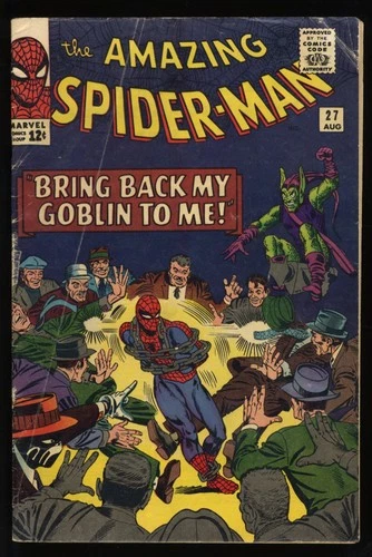 Amazing Spider-Man #27 VG+ 4.5 Appearance of Green Goblin! Marvel 1965